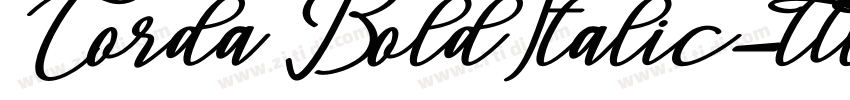 Corda BoldItalic字体转换